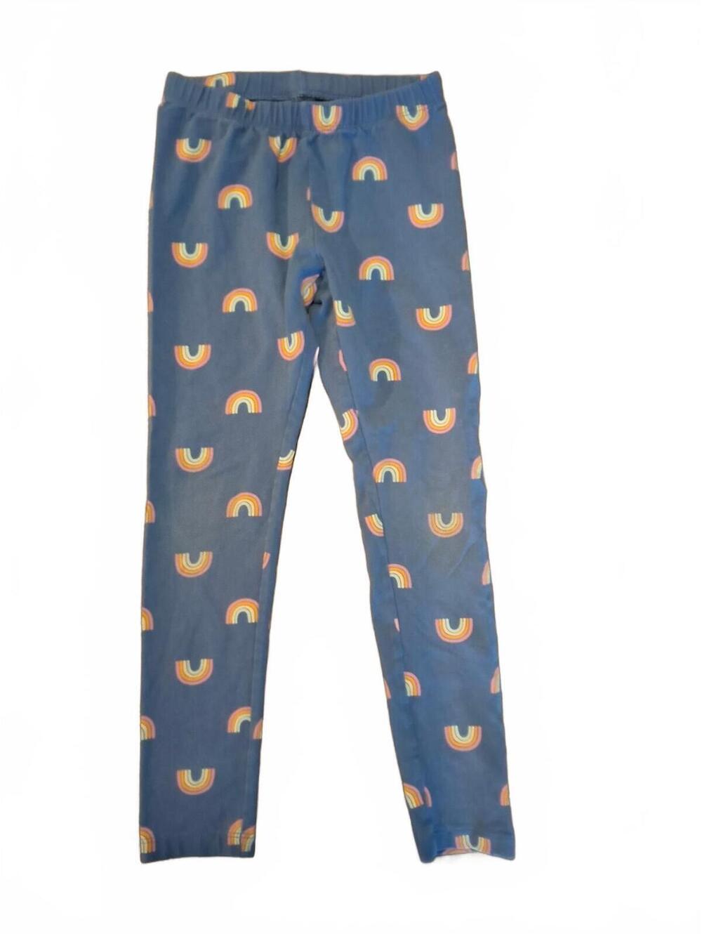 Cat & Jack Blue Rainbow Pull on Leggings Girls size S 6/7